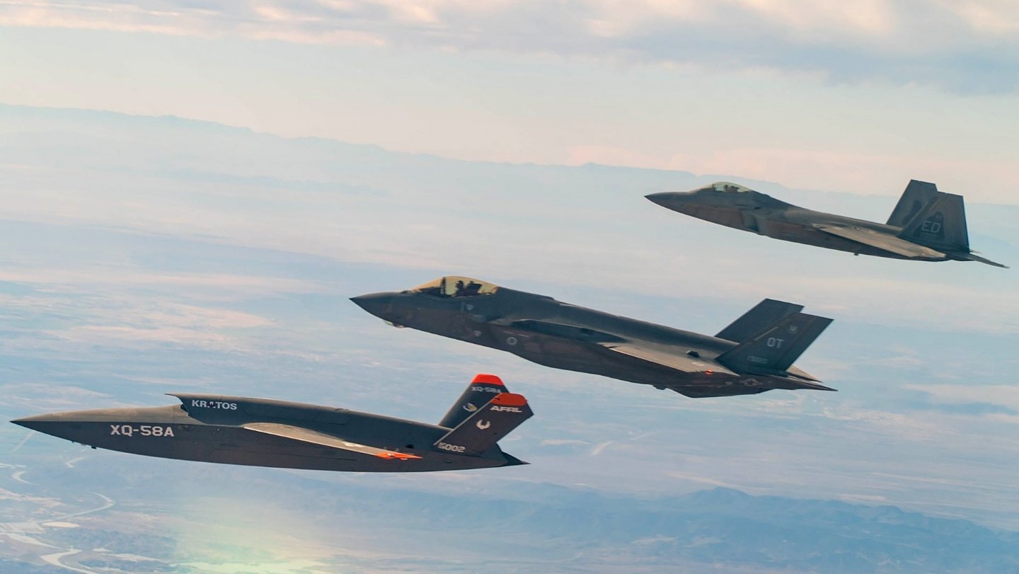 F-22, F-35 and XQ-58A [USAF]