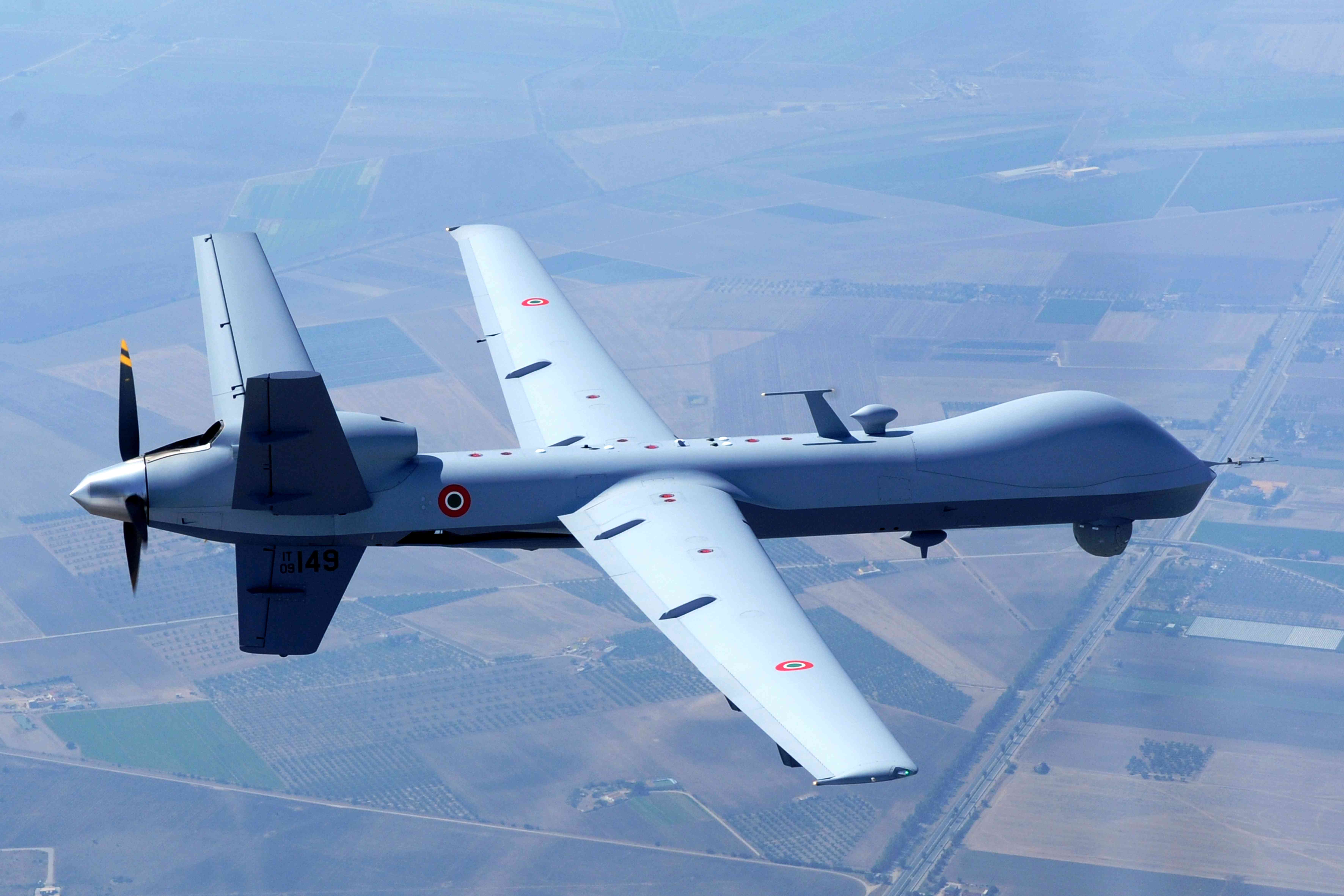 Italian Predator B in flight [Italian Air Force]