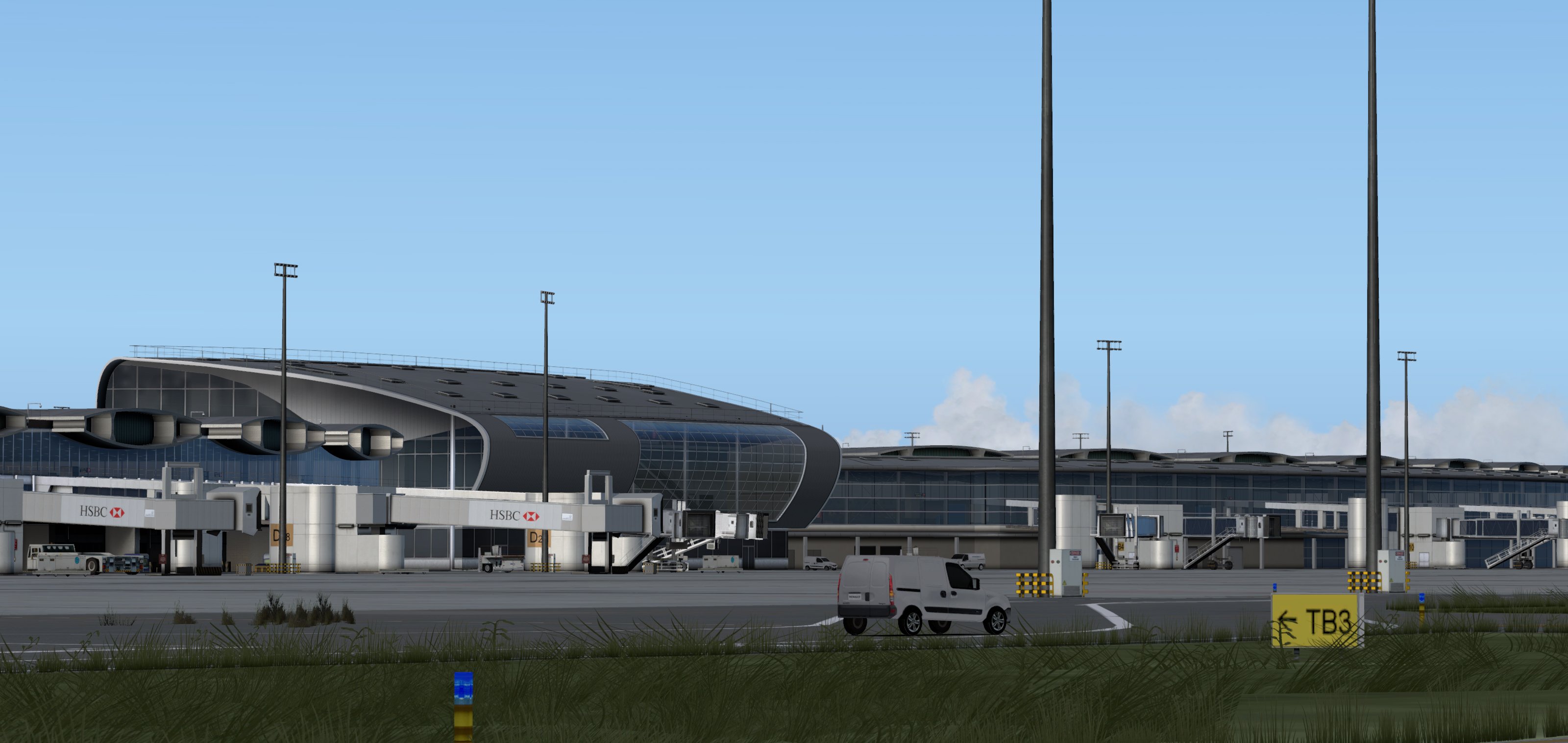 Paris Charles De Gaulle Airport - 3D Model by 3dstudio