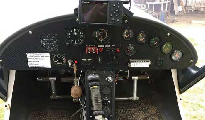 In the cockpit of the C42 