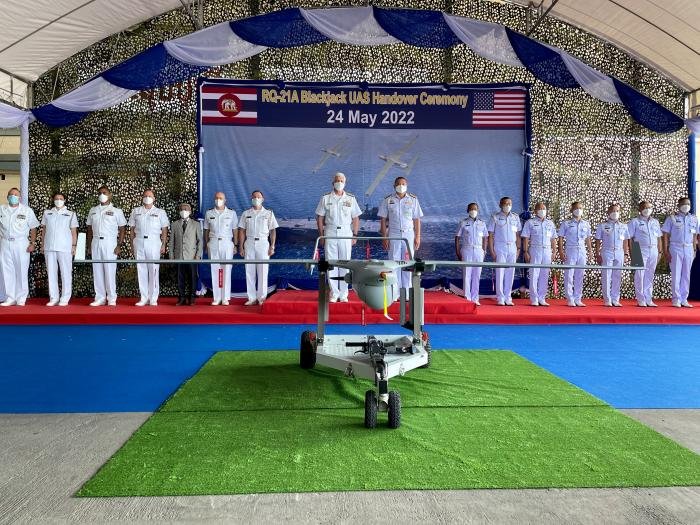 Handover of first RQ-21A to Royal Thai Navy 24-05-22 [US State Department via US Embassy & Consulate in Thailand] 