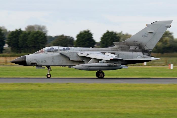 The second Italian Tornado IDS to visit RAF Coningsby this week was MM7023/6-63.