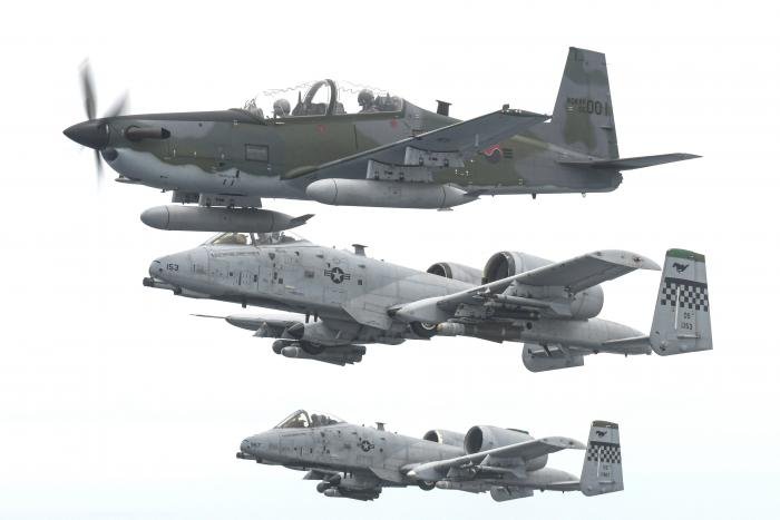 ROKAF KA-1 and USAF A-10Cs