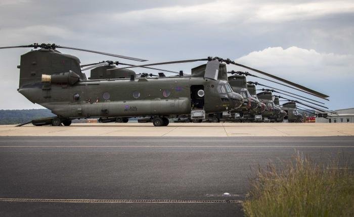 Chinooks at RAF Odiham