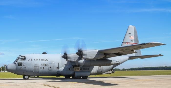 Final Ohio ANG C-130H departs