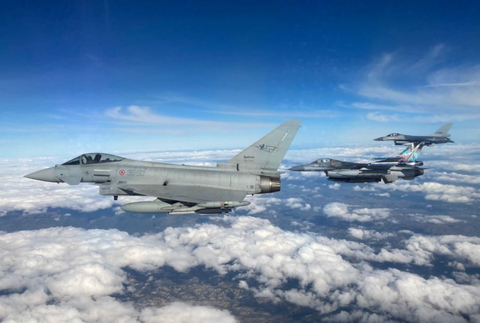 Typhoons and F16s
