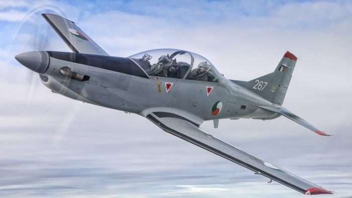 The IAC operate a fleet of eight Pilatus PC-9 'attack aircraft'