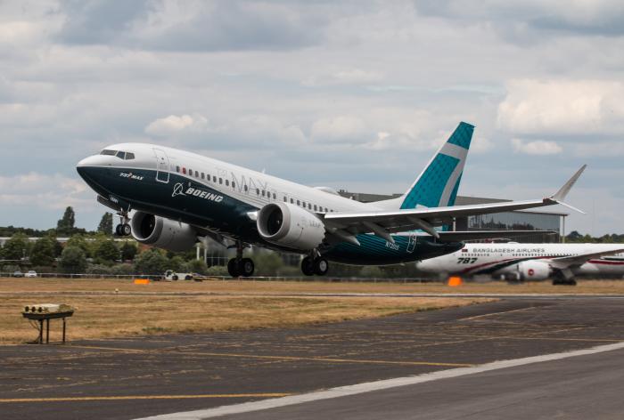 A Boeing 737 MAX 7 - the smallest member of the MAX family