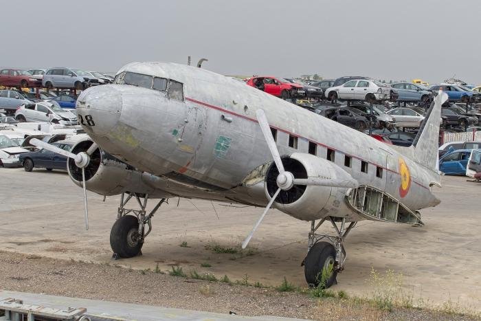 The C-47A shortly after arrival at its new base in Salamanca on May 22.