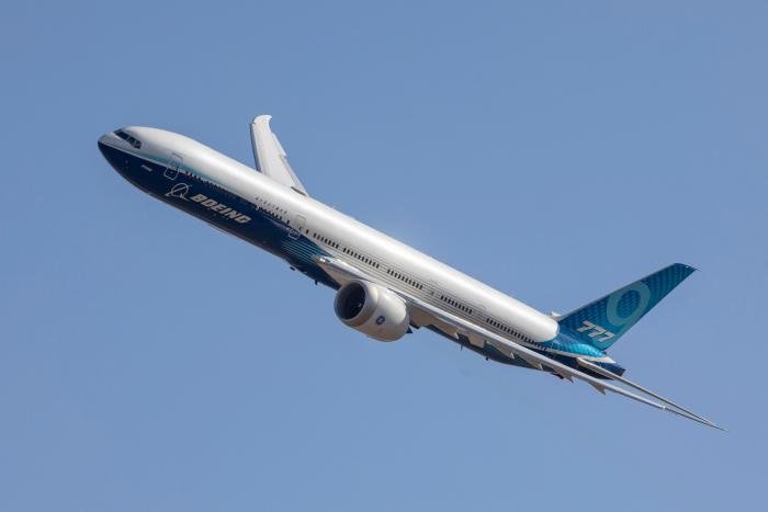 The Boeing 777-9  will make its UK debut at the event