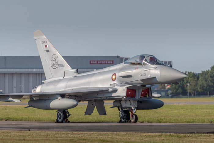 In total, the Qatar Emiri Air Force will received 24 Eurofighter Typhoons. This comprises 20 single-seat examples and four two-seat aircraft. The first Typhoon is expected to arrive in Qatar before the end of August.