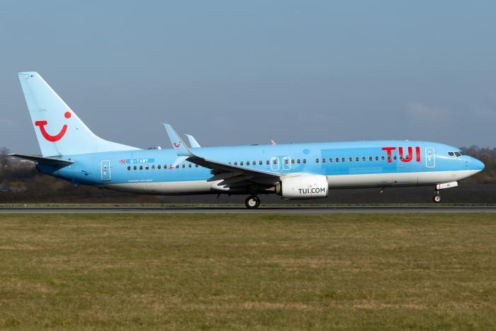 The aircraft involved in the incident, pictured at London/Luton in March 2022