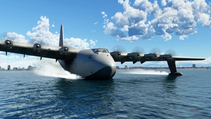 The Hughes H-4 Hercules, also known as the Spruce Goose, is the largest seaplane and wooden aircraft ever made.