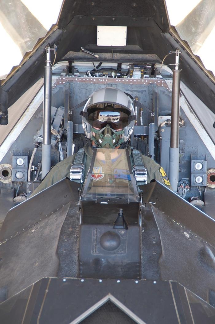 The author thought the F-117’s cockpit was well designed.