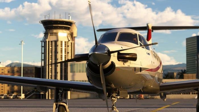 The PC-12 is equipped with a 1,200shp turboprop engine and a pressurised cabin.