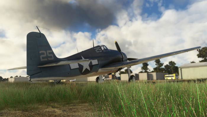 The F6F Hellcat features new ground handling physics.