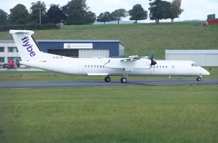 Flybe's latest Bombardier DHC-8-402Q departing Exeter as ‘BEE031M’ on September 16 on the first of two test flights before its delivery to the carrier’s Birmingham base later the same day. The former Eurolot example arrived from Gdansk as SP-EQD on July 14 and has been undergoing maintenance ahead of its entry into service. It is expected to be joined by sistership SP-EQC, to become G-EXTA, imminently