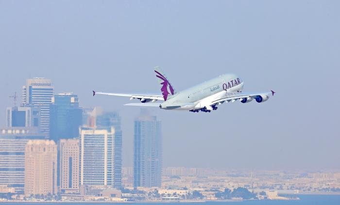 Qatar Airways' Airbus A380s feature three cabins comprising eight first class seats, 48 in business class and 461 in economy