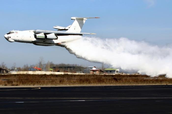 On 7 February 2011, the fire-fighting module designed and manufactured by the IRGCASF’s Self Sufficiency and Industrial Research branch was successfully tested by Il-76TD serialled 15-2283 in Golestan airport