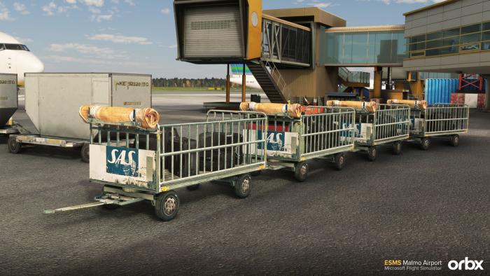 Custom airside vehicles at Malmo.