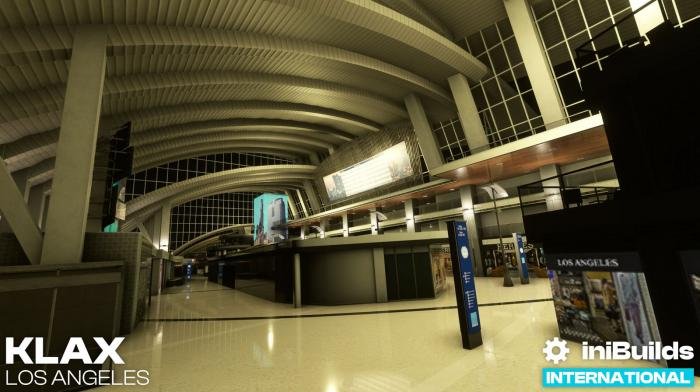 The package features a custom interior model for Tom Bradley International Terminal.