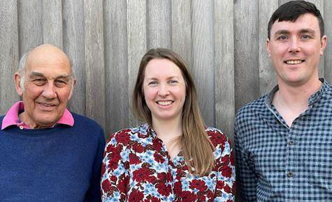 Some of the Meynell Hayes team (left to right): Richard Meynell, Kirsty Huxtable and Tom Hayes