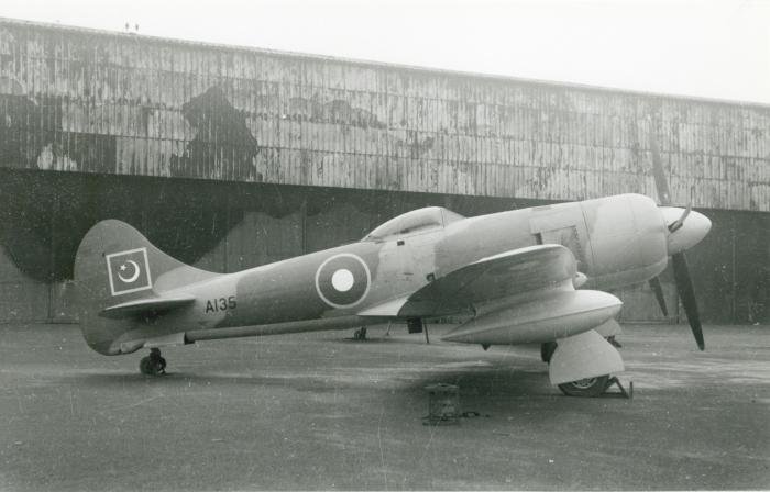 The Royal Pakistani Air Force received 35 Tempest IIs from the Royal Air Force in 1948 when the country was formed from the British colony of India.