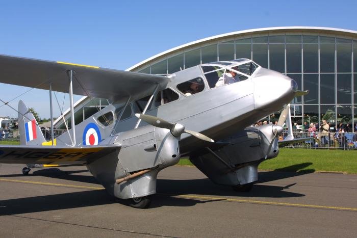 Seen here in 2003, Classic Wings’ de Havilland Dragon Rapide HG691 (G-AIYR) is a welcome and familiar sight at Duxford events