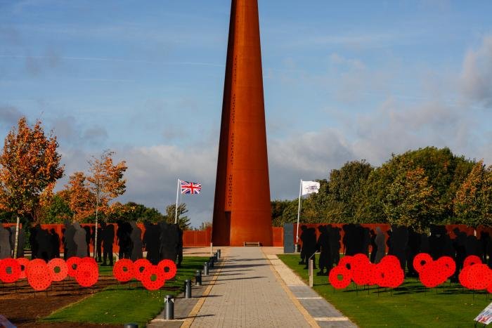 Standing With Giants at the International Bomber Command Centre
