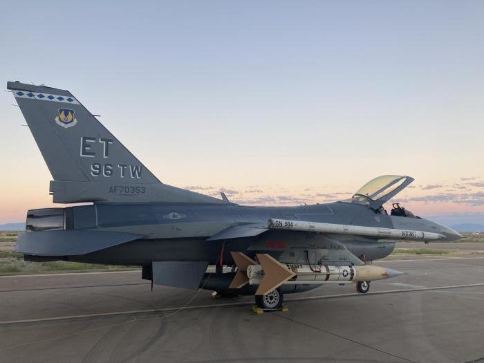 A USAF-operated F-16C Fighting Falcon (serial 87-0353) from the 40th Flight Test Squadron (FLTS) was used to launch the US Navy's final AQM-37 aerial targets in support of US Army Integrated Fires Mission Command operations at the White Sands Missile Range in New Mexico on September 22, 2022.