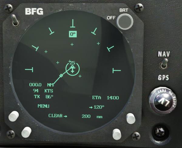 The navigation feature displays the current MSFS flight plan route.