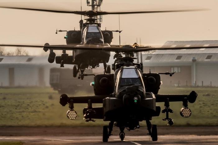 Royal Netherlands Air Force AH-64 Apache attack helicopters will be working with US and Polish Army helicopters to train joint combined airborne operations at a large scale. Archive photo courtesy
