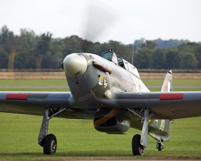 The Hurricane Heritage-operated two-seat example is based at White Waltham, but spends a lot of time at Duxford.