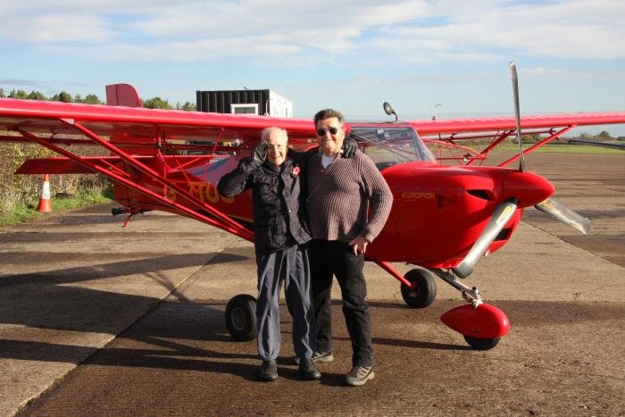 ‘Robbie’ with FlyPast’s Dave Unwin