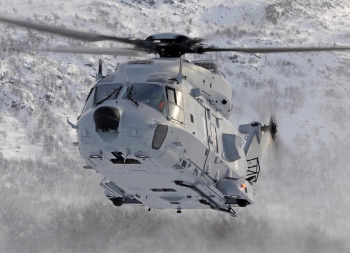 A Swedish Air Force-operated NHIndustries Hkp 14E (NH90 TTH) tactical transport helicopter conducts cold weather operations in Sweden. The nation has joined Belgium, Australia and Norway in announcing plans to axe its NH90 fleet due to poor availability rates.