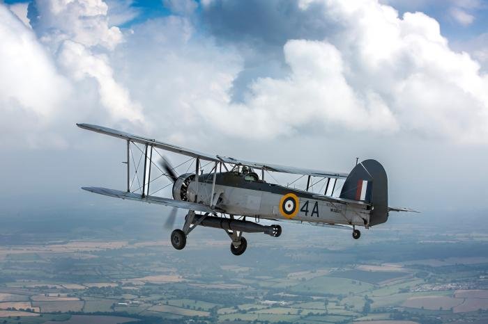 Fairey Swordfish Mk.I W5856 flying with Navy Wings earlier this year
