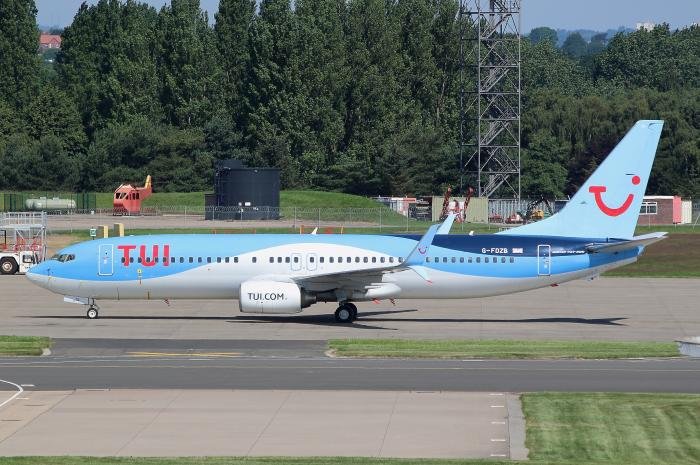 Before the airframe was converted from passenger configuration, the jet last flew with TUI Airways as G-FDZB as seen here