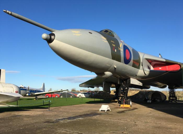 Avro Vulcan XM594 has recently been repainted at Newark Air Museum