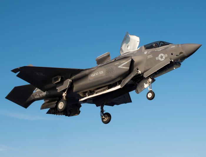 This image offers a good view of the landing configuration employed by the STOVL-configured F-35B Lightning II. The aircraft involved in the incident at NAS-JRB Fort Worth in Texas on December 15, 2022, is believed to have been owned by Lockheed Martin.