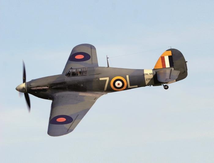 The Shuttleworth Collection owns and operates Sea Hurricane IB Z7015 from its Old Warden, Bedfordshire base.  Built in Canada as a Hurricane Mk I, it first flew as a Sea Hurricane on June 27, 1941.