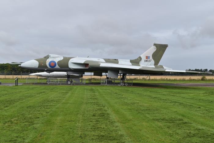 East Fortune’s ‘Big Delta’ – XM597. She is one of just two Vulcans to use weapons in anger