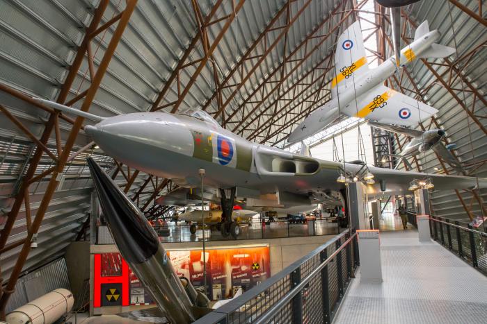 XM598 dominates the quite incredible structure that houses the National Cold War Exhibition at Royal Air Force Museum Midlands  