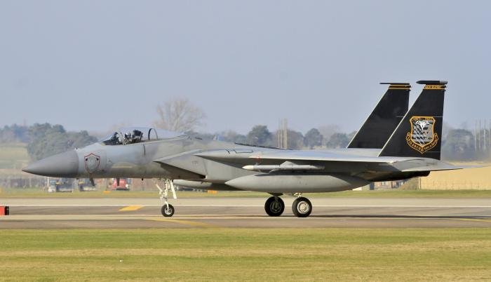 To commemorate 45 years of Eagle air defence operations in Europe, F-15C 86-0172 had a special colour scheme applied. The emblem on the nose denotes operation Atlas Guardian 22 and was applied while the jets were at Lask, Poland.