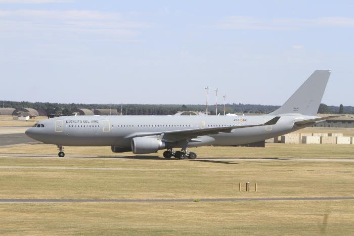 Spanish Air and Space Force A330 T.24-02, acquired by their Air Force in May 2022, was at Lakenheath in July ferrying support personnel to Greece for Exercise Poseidon’s Rage at Souda Bay.