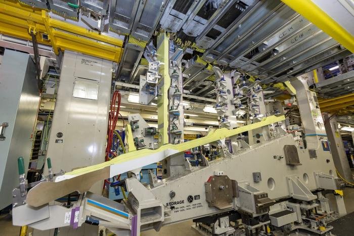 The outer wing box - which is the basic structure of the wing - of Belgium's first F-35A Lightning II is now being constructed by Lockheed Martin at its F-35 production facility in Fort Worth, Texas. Belgium is expected to receive its first Lightning II in late 2023.