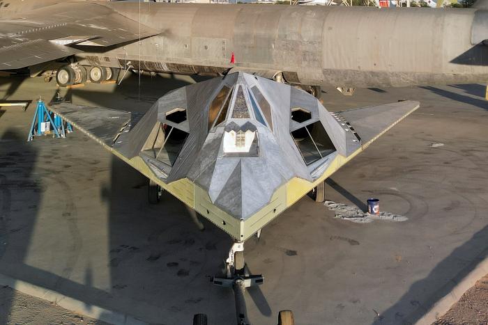 Staff at Pima have begun work to restore the F-117A to its former glory