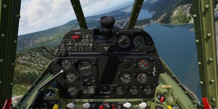 The cockpit is modelled with high-definition textures.