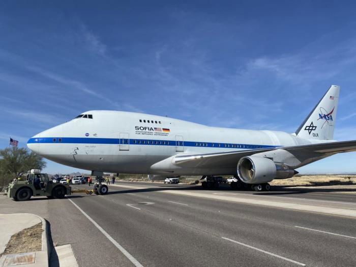 Boeing 747SP N747NA is moved on January 12