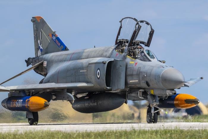 This HAF-operated F-4E (AUP) Phantom II (serial 01507) was written-off when it crashed into the Ionian Sea on January 30. It is seen here on the ground at Andravida Air Base, Greece, on April 21, 2021.