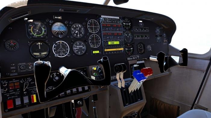 The Skymaster sports a configurable 3D instrument panel.